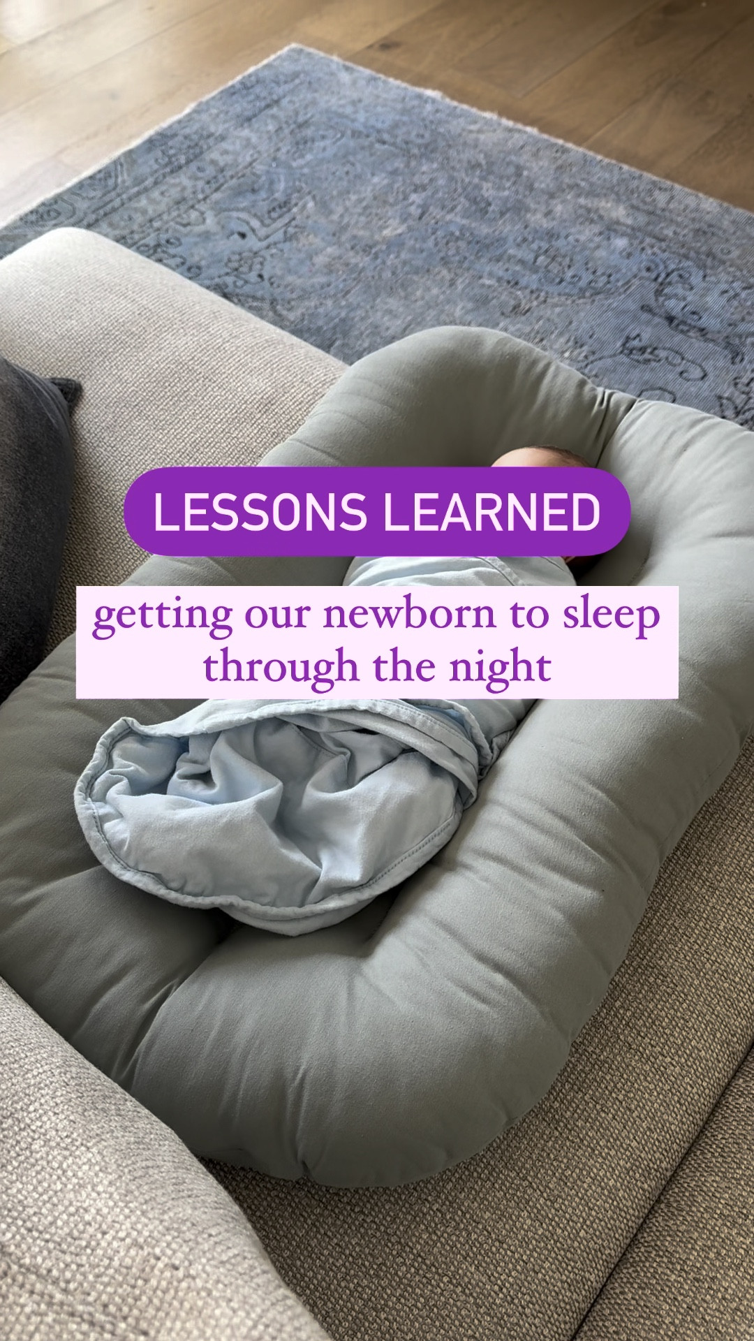 If your newborn is grunting all night long, fighting the swaddle, you may want to reconsider the swaddle you are using. Even if your baby can’t wiggle an arm all the way out, they may be startled by it not being tight enough. This baby straight jacket could really do the trick. 💯 😂 It was the perfect solution for us finally getting longer stretches of sleep at night!

Note - You should only use this the first 3 months or until your baby learns how to roll over  

#LTKFamily #LTKVideo #LTKBaby