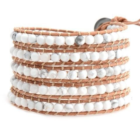 White Howlite on Natural | Victoria Emerson