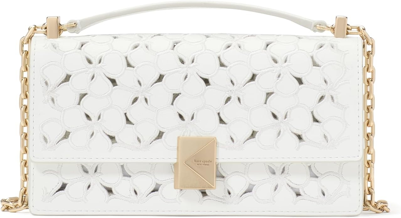 kate spade new york womens Deco Mini Leather Flap Chain Crossbody | Amazon (US)