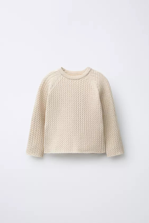 STRICKPULLOVER MIT ZOPFMUSTER | Zara DE