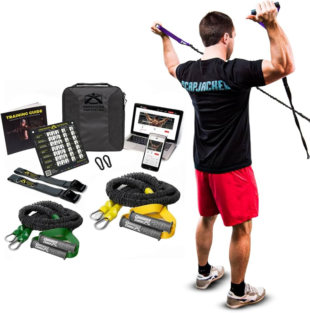 Crossover Symmetry Shoulder System Includes Two Sets of Resistance Bands Attachments Training Gui... | Amazon (US)