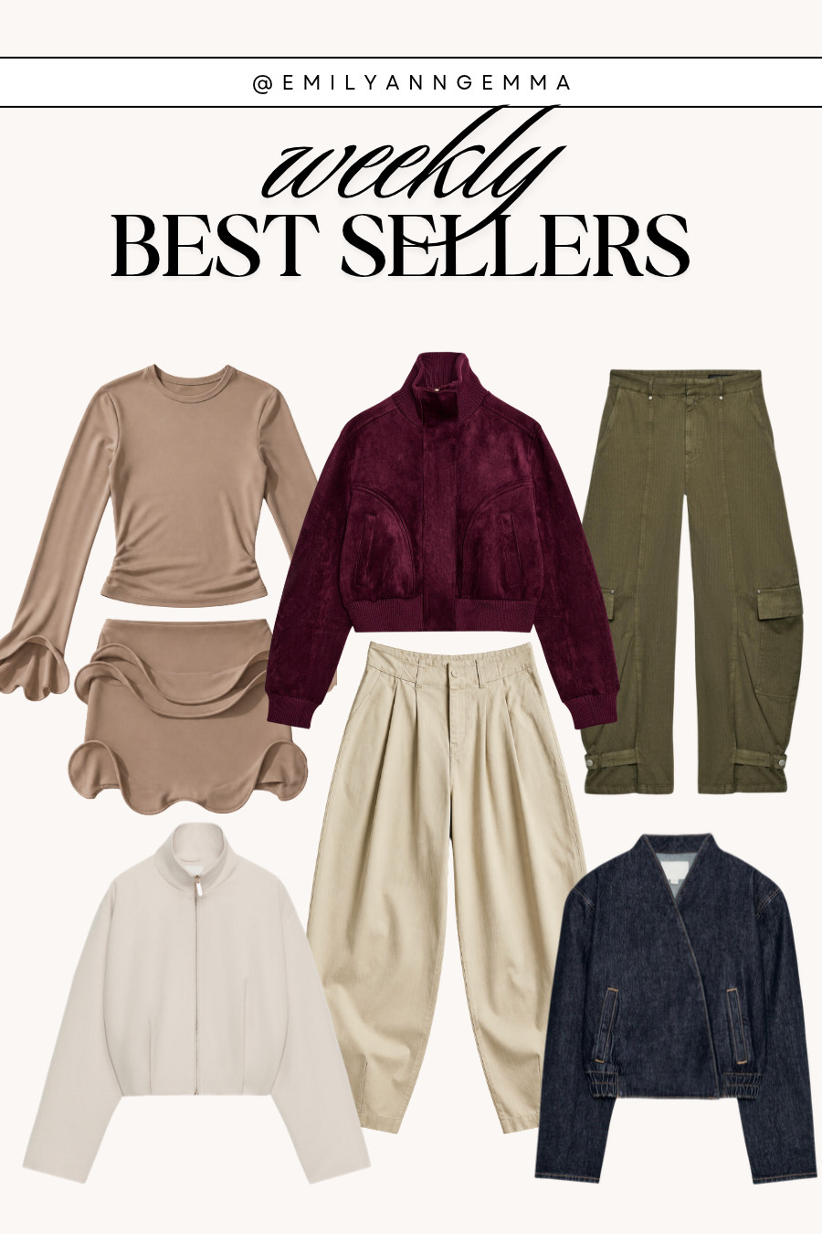 Weekly Best Sellers! ✨

Revolve fashion
Zara fashion
Suede fall jacket
Denim jacket
Fall outfits women
Barrel trousers
Date night outfit
Emily Gemma 

 #LTKdayinmylife #LTKootd #LTKSeasonal