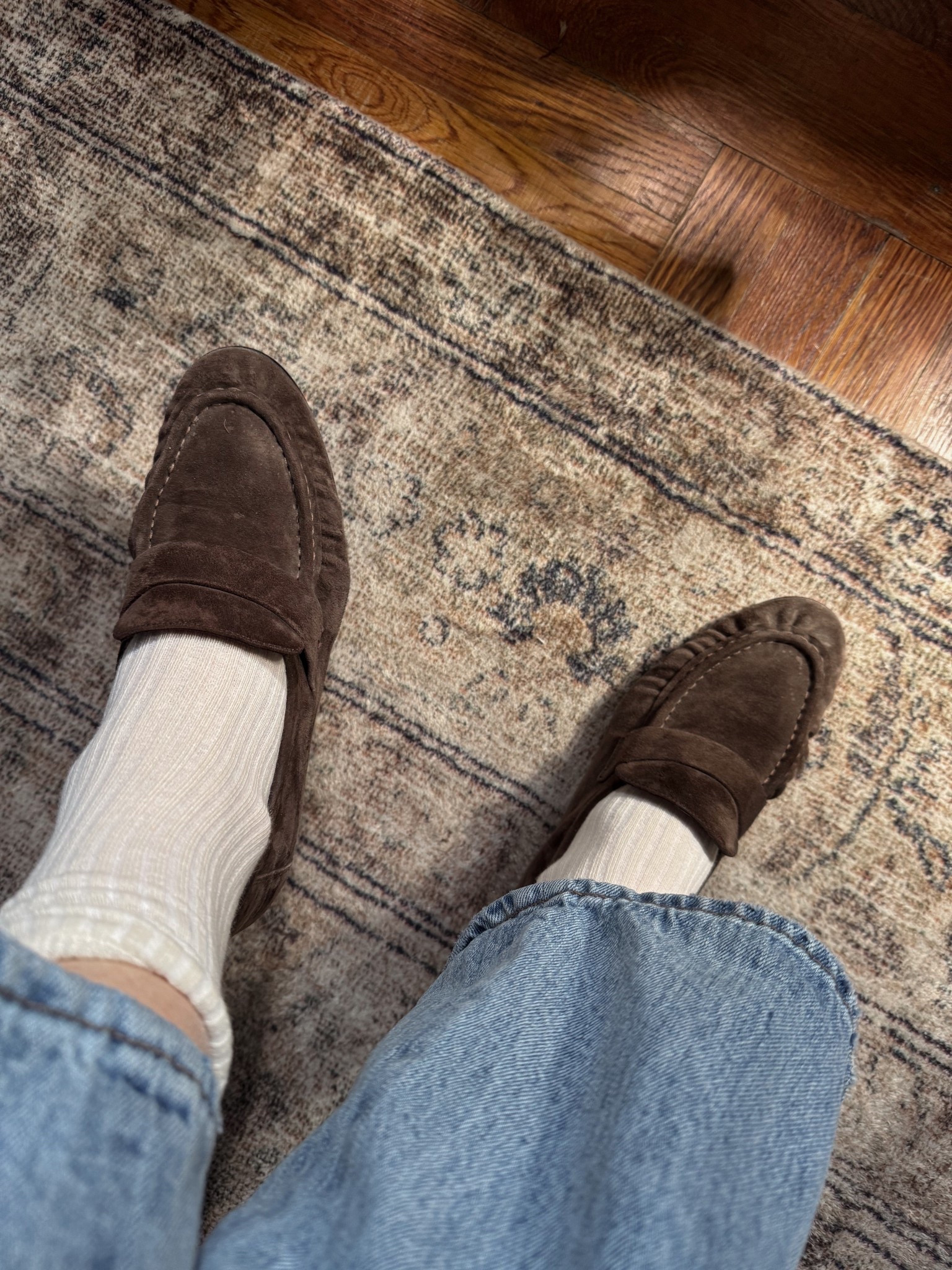 These loafers run true to size and are so comfortable. Zero breaking in required. 