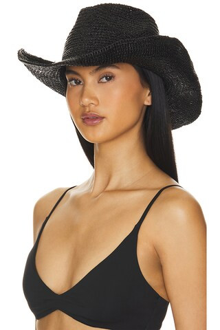 Nikki Beach Diano Cowboy Hat in Black from Revolve.com | Revolve Clothing (Global)