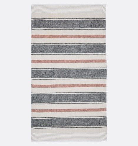 Striped Organic Terry Turkish Towels | Rejuvenation