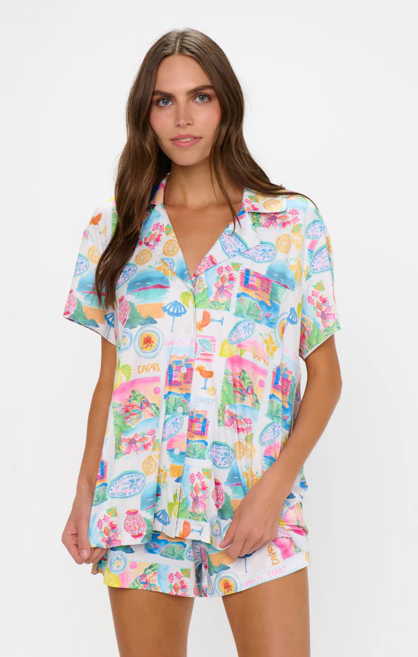 Sunday Morning PJ Set ~ Amalfi Coast Jersey | Show Me Your Mumu