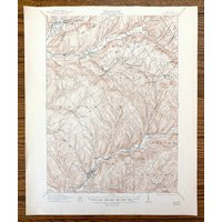 Antique Delhi, New York 1911 Us Geological Survey Topographic Map - Delaware, Otsego County, Kortrig | Etsy (US)