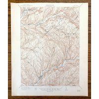 Antique Delhi, New York 1911 Us Geological Survey Topographic Map - Delaware, Otsego County, Kortrig | Etsy (US)