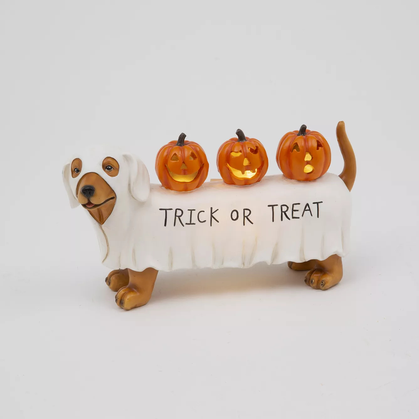 Resin Halloween Dog with LED Pumpkins Table Decor | Kohl's