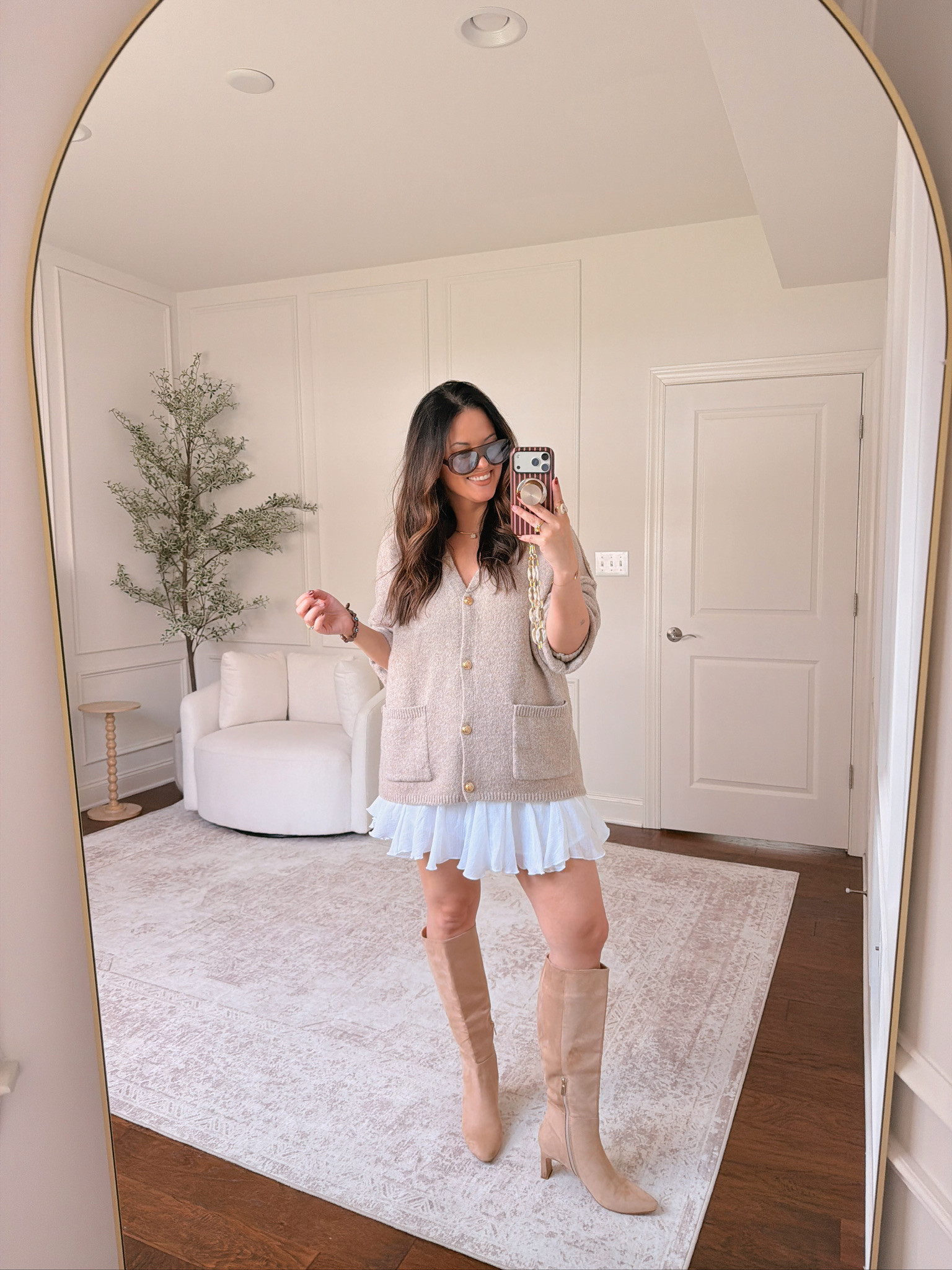 Wearing an XL in the skort and a large in the sweater

#LTKSeasonal #LTKMidsize