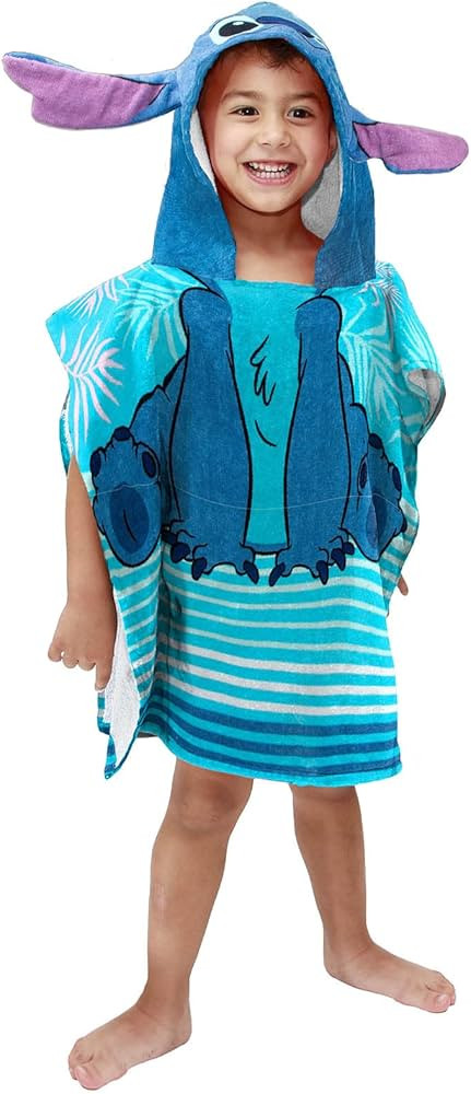 Amazon.com: Disney Lilo & Stitch Kids Bath/Pool/Beach Hooded Poncho - Super Soft & Absorbent Cott... | Amazon (US)