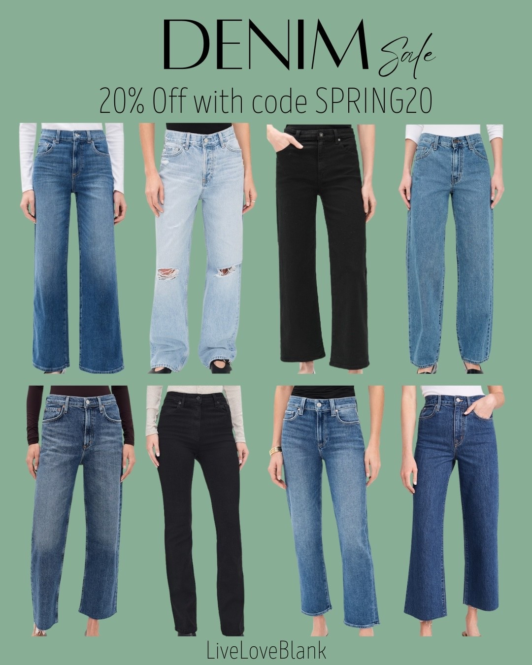 Denim sale!
Save 20% off with code SPRING20

#LTKSeasonal #LTKOver40 #LTKmomlife