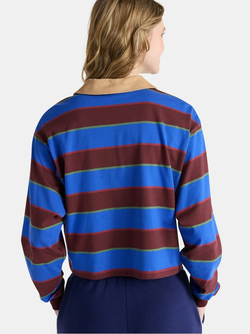 Netflix Stranger Things Cotton Rugby Polo from No Boundaries, Women’s and Women’s Plus | Walmart (US)