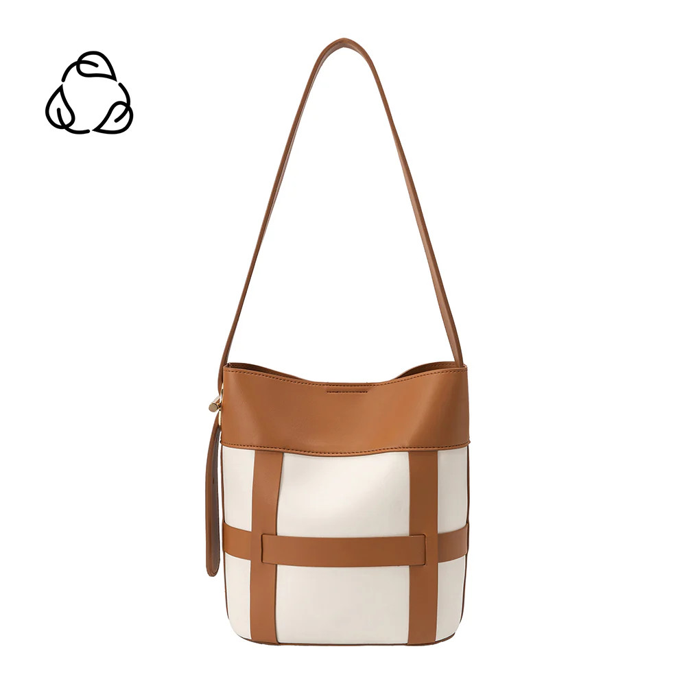Saddle Brynn Medium Recycled Vegan Leather Shoulder Bag | Melie Bianco | Melie Bianco