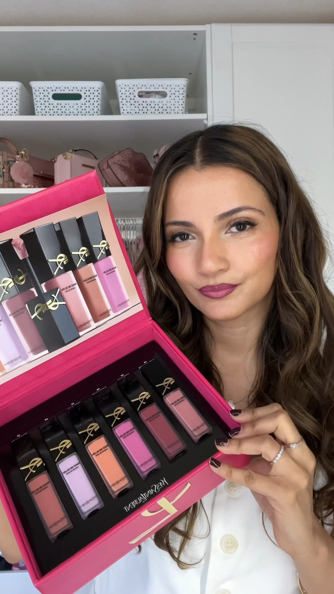 l'm a blush lover and I was
SO excited to receive the whole range of @yslbeauty MAKE ME BLUSH liquid-to-powder blushes.
The blushes blend so easily and last up to 12 hours! Here's the list of blushes shown:
44 Nude Lavalliere - iconic dusty nude pink
54 Berry Bang - deep red berry
66 Fuchsia Fling - bright pop of pink
57 Coral Clash - light peachy coral
69 Lavender Lust - soft lavender
37 Peachy Nude - warm pink nude
#yslbeauty #ys|makeup
#makemeblushliquid #yslblush
#makeuptutorial #fotd #makeupswatches

#LTKautumn #LTKcanada #LTKbeauty