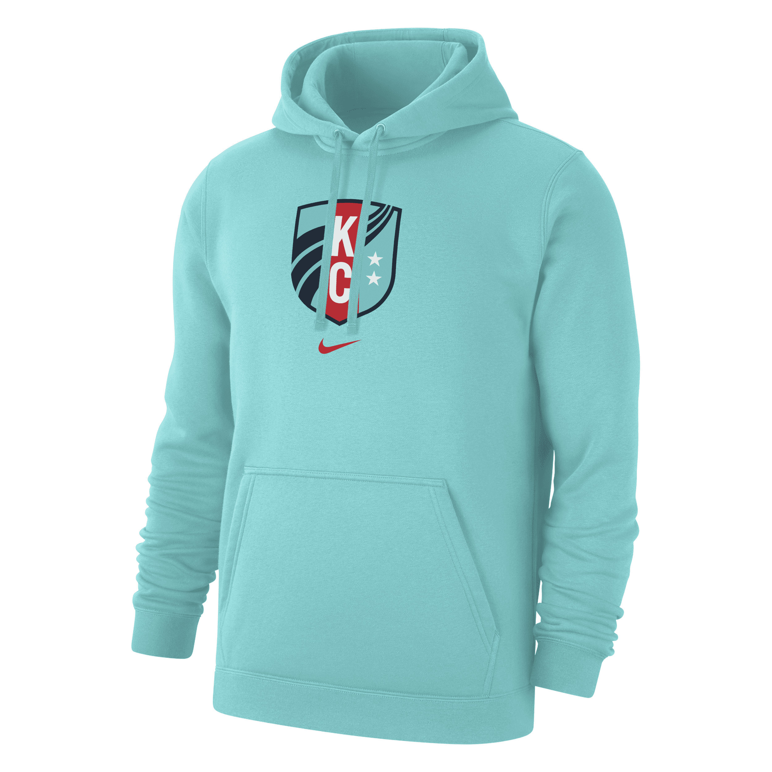 Kansas City Current Club Fleece Nike Men's NWSL Pullover Hoodie in Blue | M317777508-KCC | Nike (US)