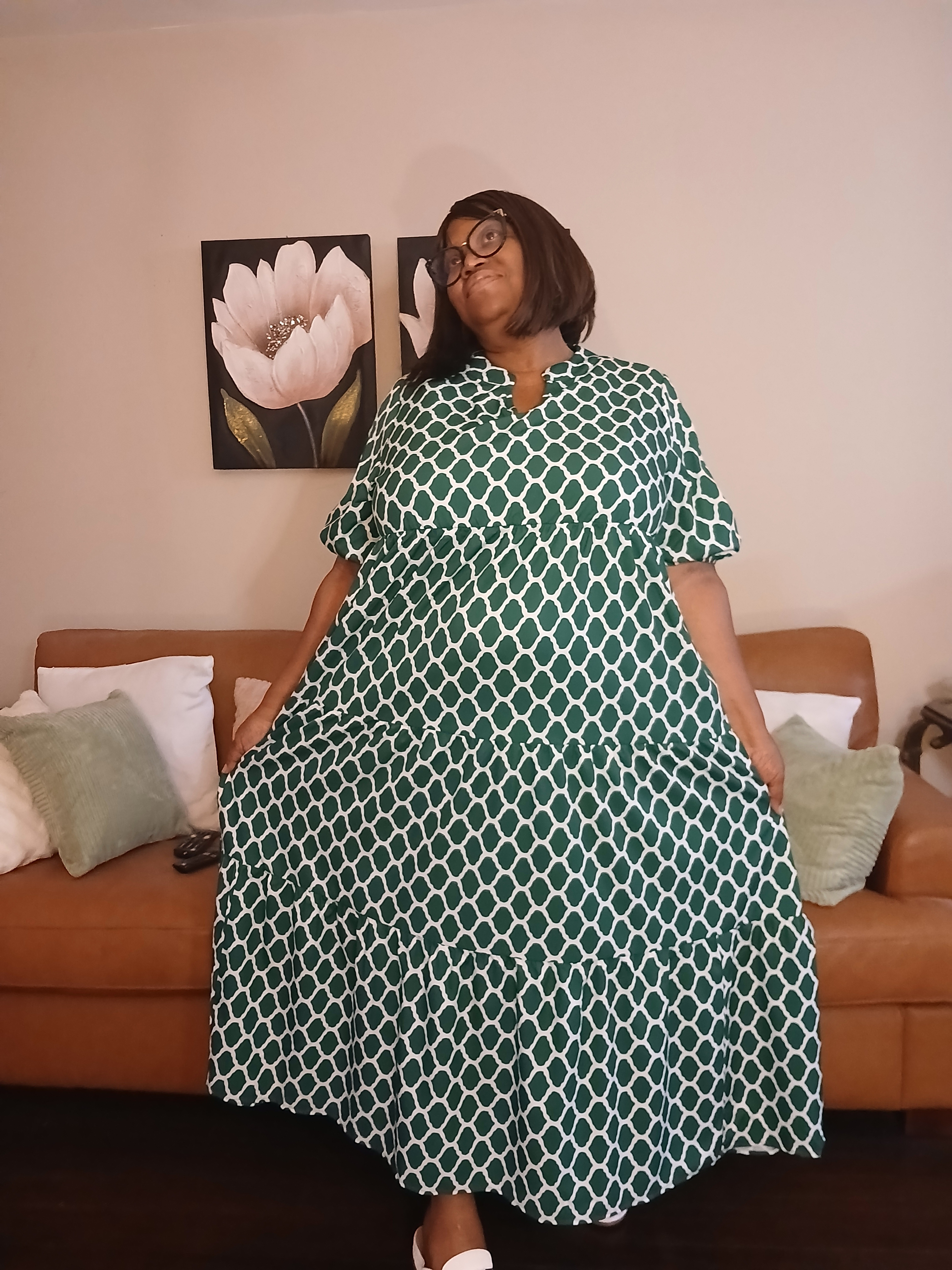 Emery Rose Plus Size Full Print Pocketed Ruffle Hem Casual Dress Size 4X which is a size 20#ad #ltkstyletip @SHEIN

#LTKOver40 #LTKPlusSize