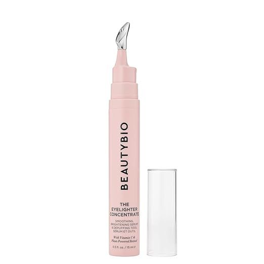 BeautyBio The Eyelighter Concentrate. Smoothing, Brightening & Priming Serum + Depuffing Tool, 1 ... | Amazon (US)