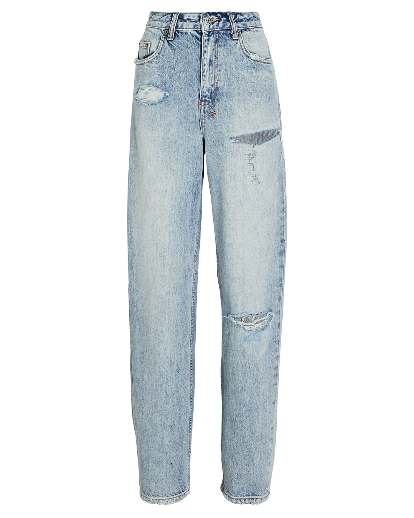 Playback Distressed Straight-Leg Jeans | INTERMIX