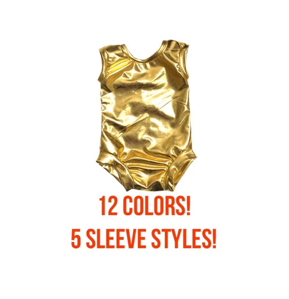 Metallic Leotard (solid leotard, baby leotard, toddler leotard, dance leotard, basic Leotard, met... | Etsy (US)