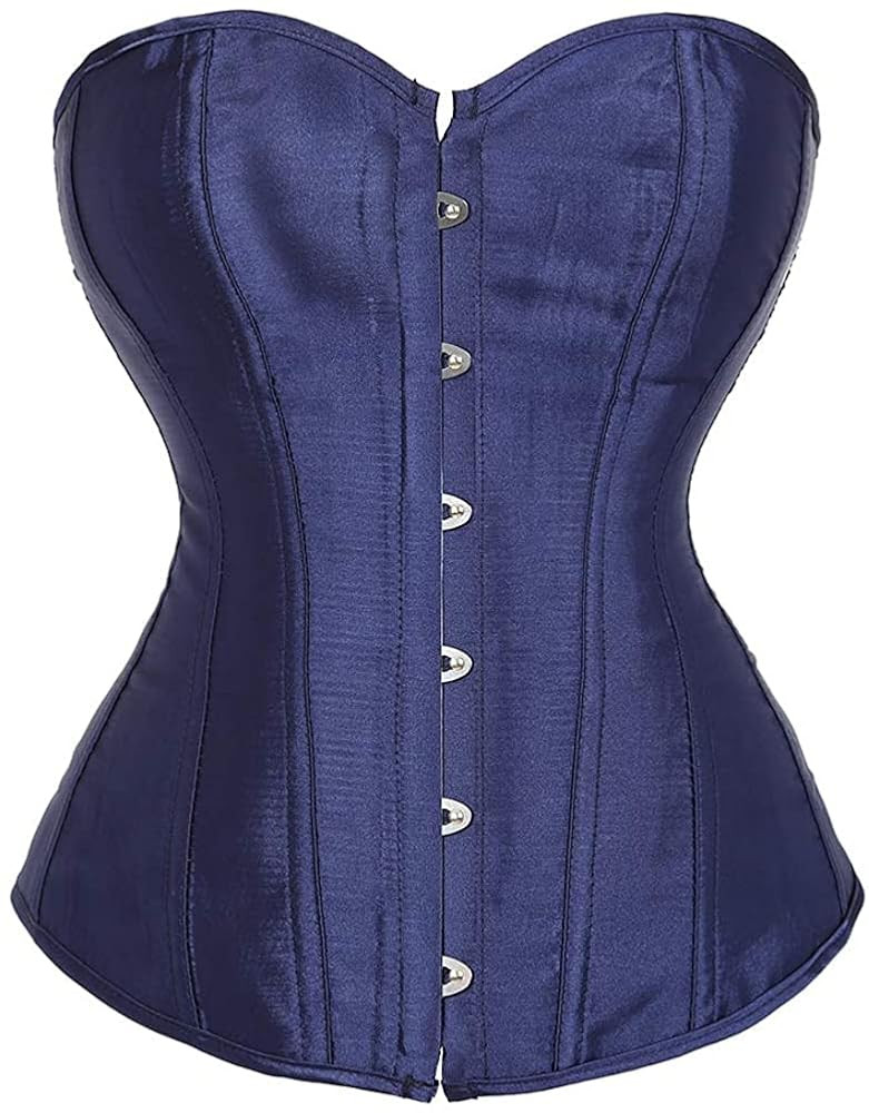 Women's Sexy Boned Overbust Shaper Push Up Bodysuit Lace up Corsets and Strap Bustiers Top S-6XL | Amazon (US)