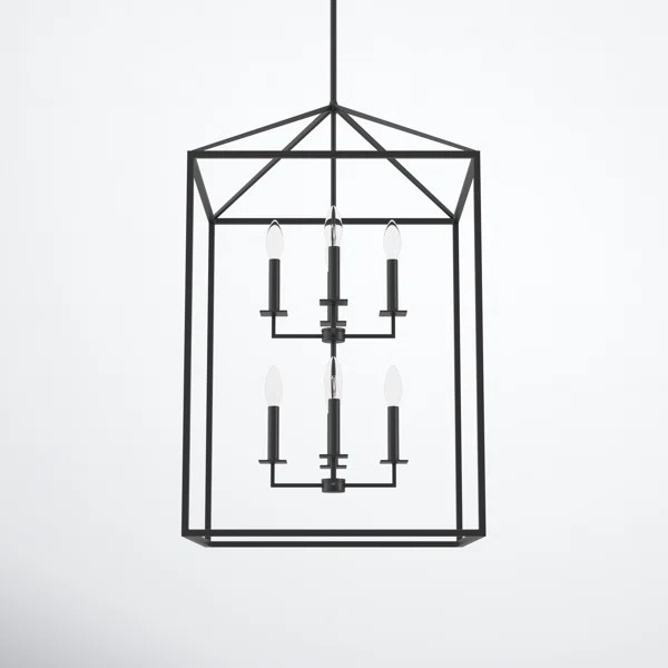 Ellis 8 - Light Lantern Rectangle Chandelier | Wayfair North America