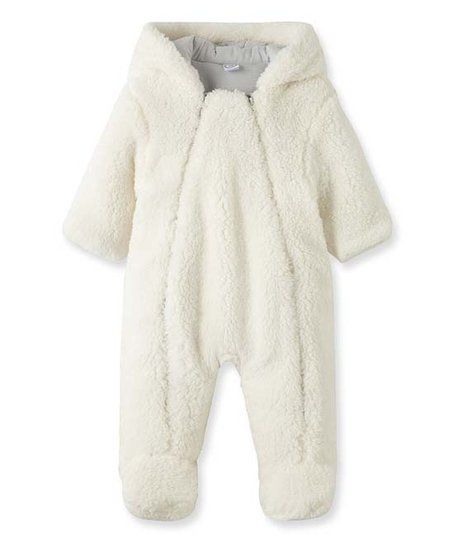 Cream Puppy Sherpa Hooded Bunting - Infant | Zulily