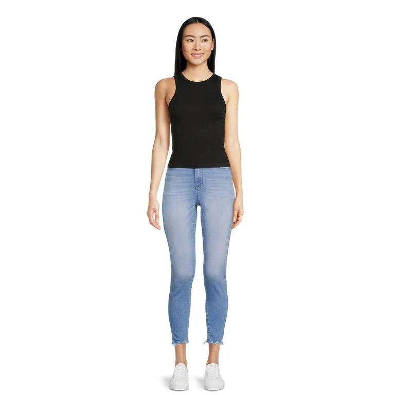 No Boundaries Seamless Tank Top, Women's and Women's Plus - Walmart.com | Walmart (US)