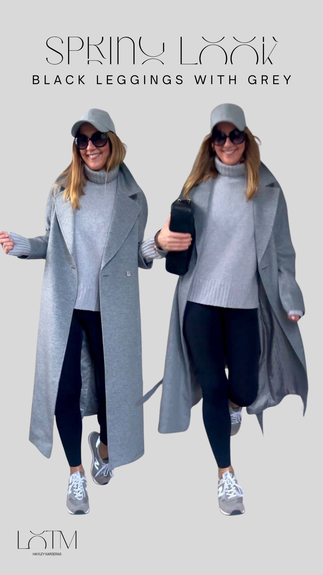 A simple grey and black look. Comfortably wearing leggings paired with a knitted grey jumper. 
 

 #LTKspring #LTKeurope #LTKstyletip