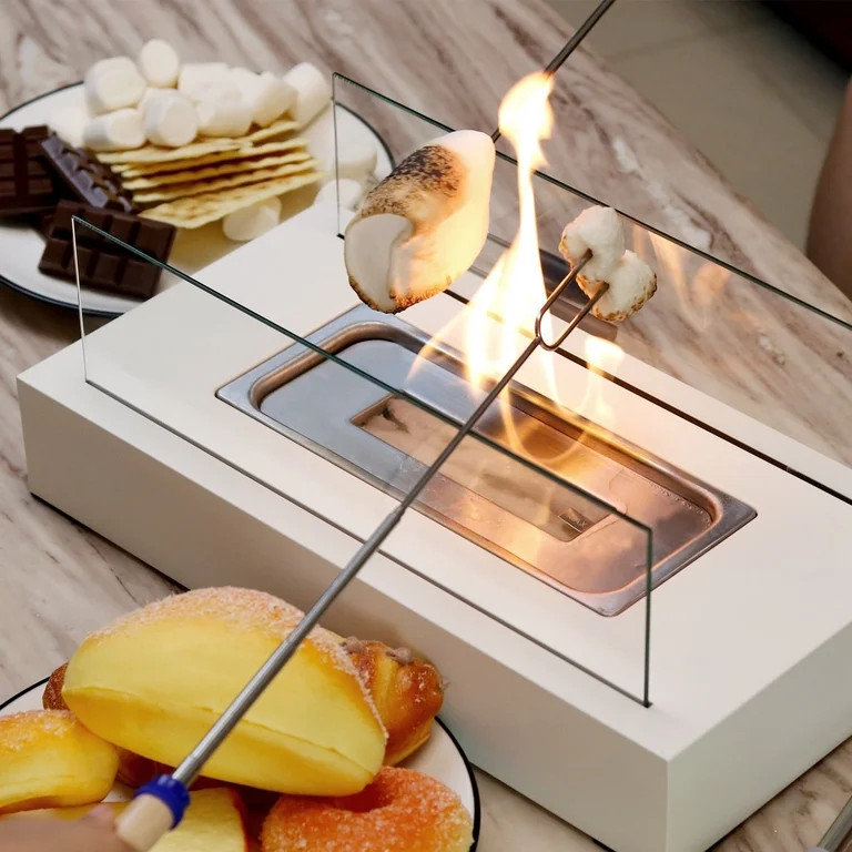 Table Fire Pit for Indoor and Outdoor Use, Table Fire, Table Fireplace for Garden, Balcony, Decor... | Walmart (US)