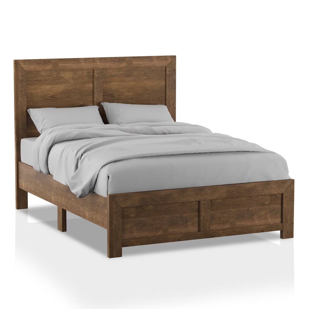 Quail Wood Grain Finish Panel Bed Rustic Light Walnut - HOMES: Inside + Out | Target