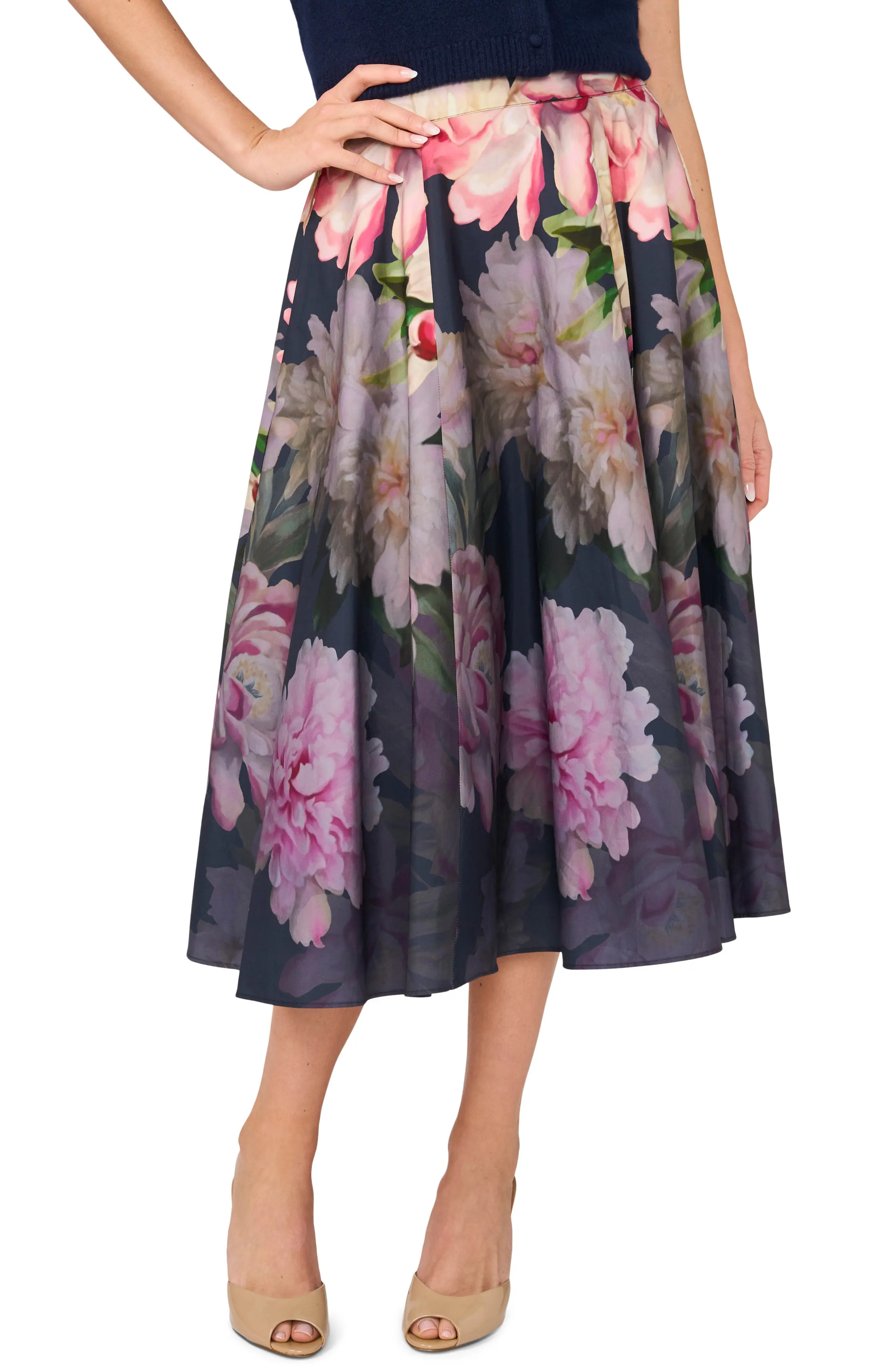 Ida Floral Circle Midi Skirt (Women) | Nordstrom | Nordstrom