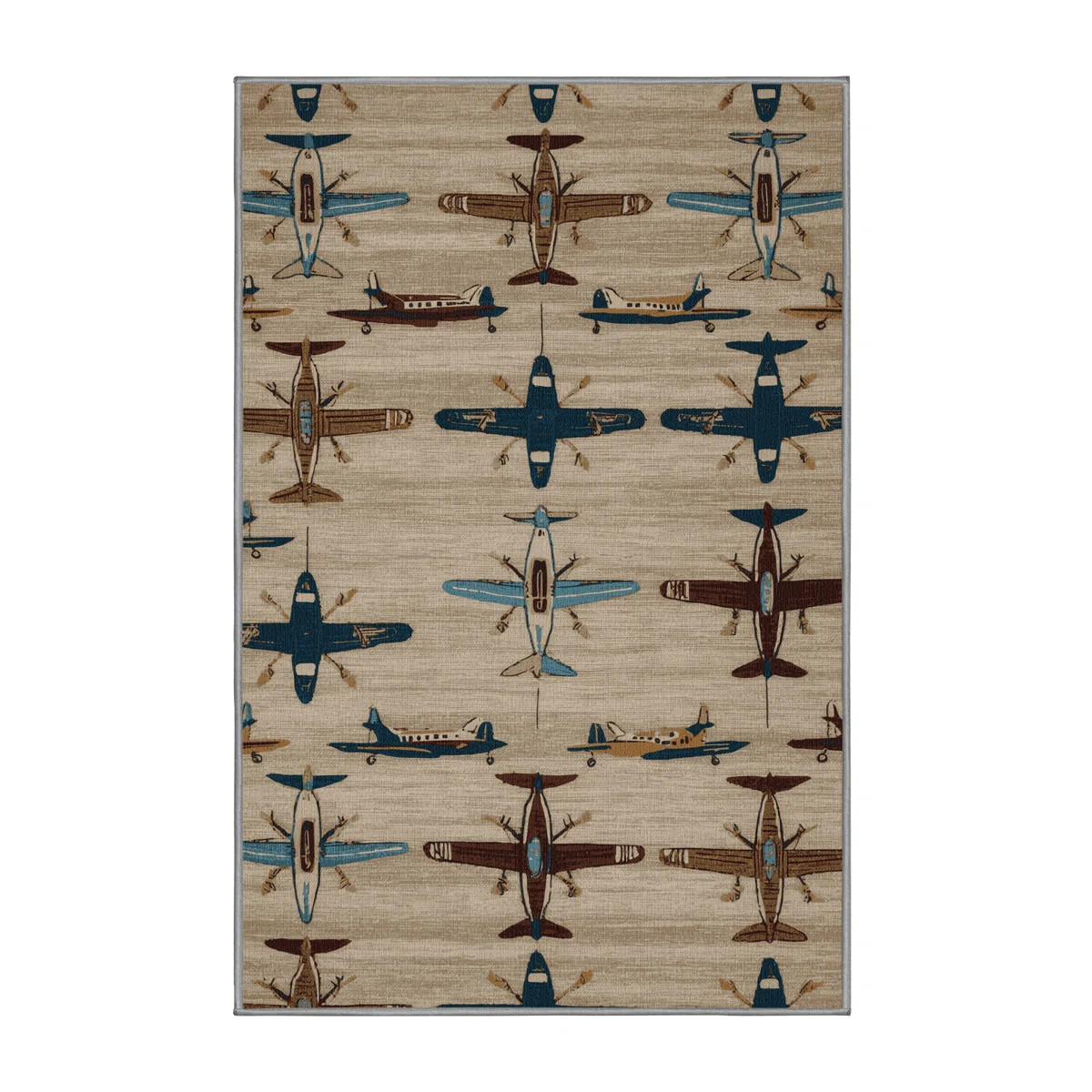 Machine Washable Transportation Gray Area Rug | Wayfair North America