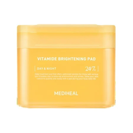 MEDIHEAL Vitamide Brightening Pad Radiance Clear Illuminating Skin 100 Pads | Walmart (US)