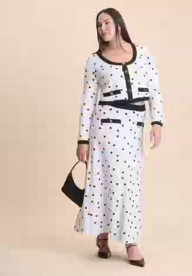 Intarsia Trumpet Sweater Skirt | Eloquii