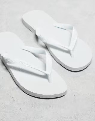 Havaianas – Classic Top – Zehenstegsandalen in Weiß | ASOS (Global)