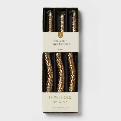 3pk Snake Taper Candle Set - Threshold™ | Target