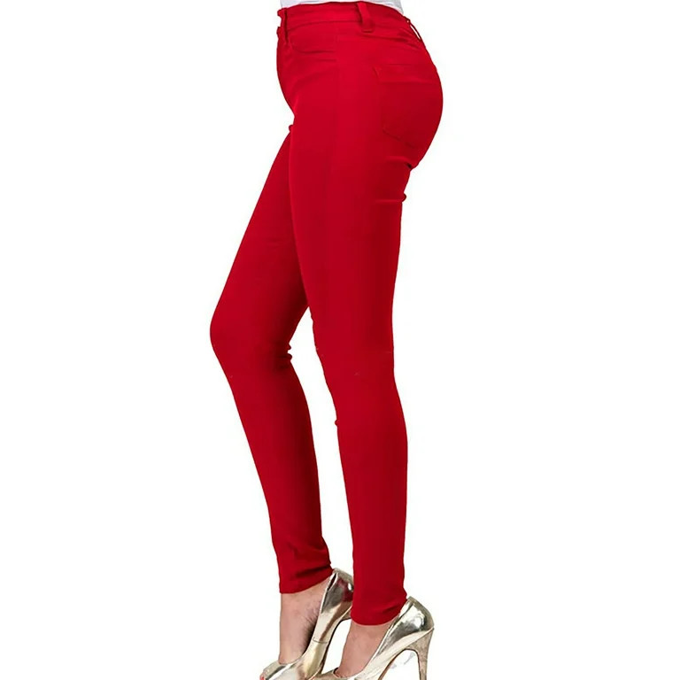 symoid Womens Jeggings- Women's Pants Cotton Bottomed Multicolor Slim Fit Temperament Zipper Midd... | Walmart (US)
