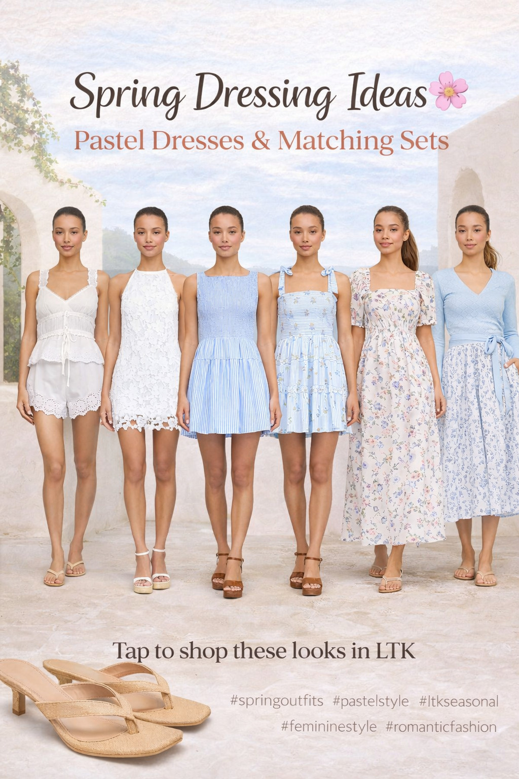 Soft Spring Dresses & Matching Sets You’ll Wear All Season

Spring dressing is all about light layers, feminine details, and easy silhouettes you can throw on and feel instantly put together.

These are the pieces I’m loving right now:

• White eyelet sets for effortless daytime chic
• Lace mini dresses for bridal showers & spring events
• Blue stripe nap dresses for brunch or vacation
• Floral midi dresses for Easter & Mother’s Day
• Lightweight wrap sweaters for cool spring mornings

Everything is breathable, flattering, and perfect for that in-between weather (50°–75°). These are the kinds of spring outfits that look elevated but feel comfortable.

Tap to shop all the looks in LTK 🤍

#ltkseasonal #springoutfits #springdresses #napdress #eyeletdress #pasteldress #springstyle #femininefashion #easteroutfit #mothersdaystyle #vacationoutfit #romanticstyle #chiccasual #ltkit 

 