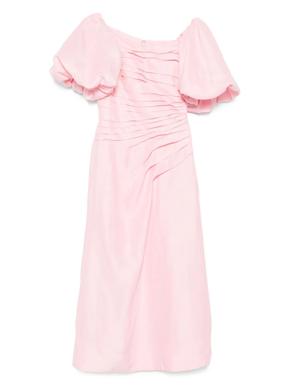Aje Cadence ruched midi dress - Pink | Farfetch Global