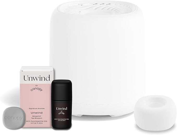 Canopy Bedside Diffuser, White Diffuser, Waterless Technology, Diffuses Up to 400 Sq Ft - 3 Fan S... | Amazon (US)