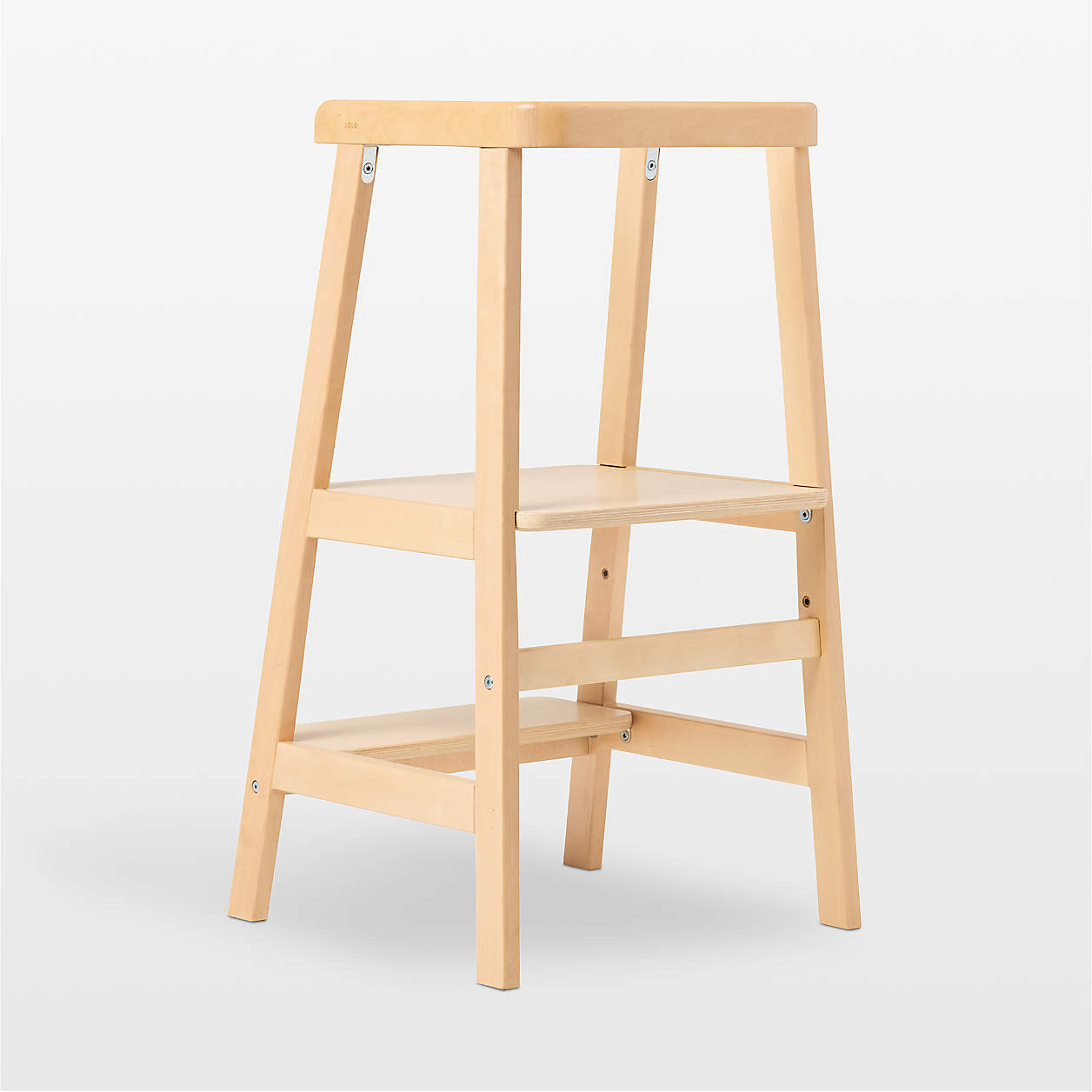 Lalo The Tower Natural Toddler Step Stool + Reviews | Crate & Kids | Crate & Barrel
