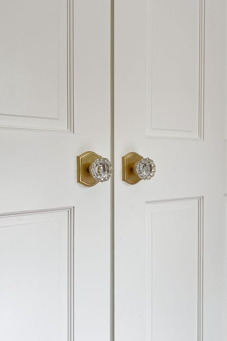 Amazon door knobs! I have the knobs and hinges in satin brass  

#LTKhome #LTKstyletip #LTKsalealert