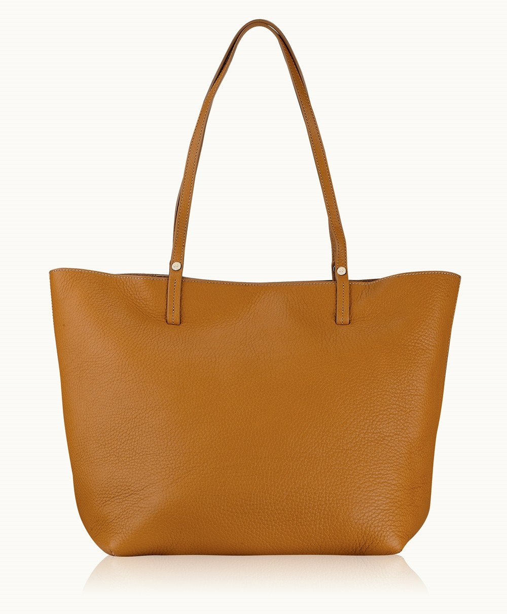 Tori Tote Tan Pebble Grain | GiGi New York / Graphic Image