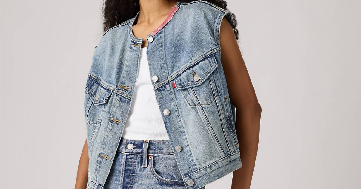 90s Shrunken Collarless Vest | Levi's US