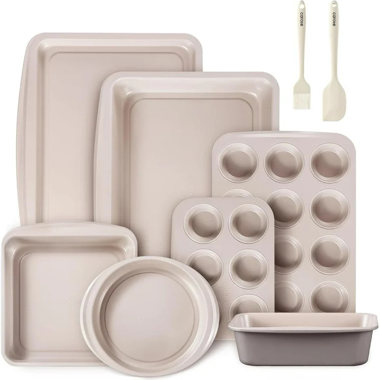 Carote 9 Pc Stackable Nonstick Bakeware Set, Includes Cookie Sheet, Muffin, Bread, Cake, Loaf & R... | Walmart (US)