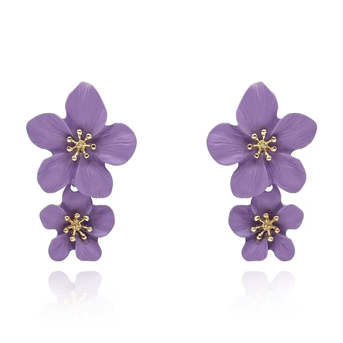 Lavender Floral Earring | Wolf & Badger