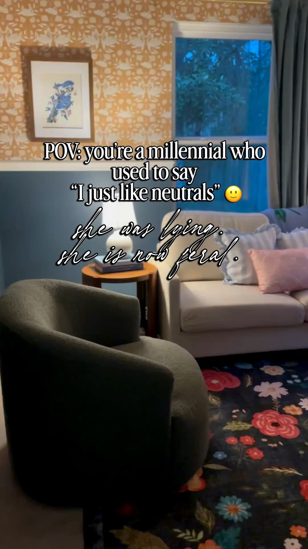 beige was never the vibe. it was just the safe choice. and safe is boring. 🏡✨ the color era has no exit strategy and i will not be taking questions.


From neutral to colorful home decor — this millennial home transformation was a long time coming. Eclectic cozy home inspo for anyone ready to ditch the greige and embrace color. Southern home decor | thrifted home | colorful interior design

#LTKmomlife #LTKHome #LTKstorytime