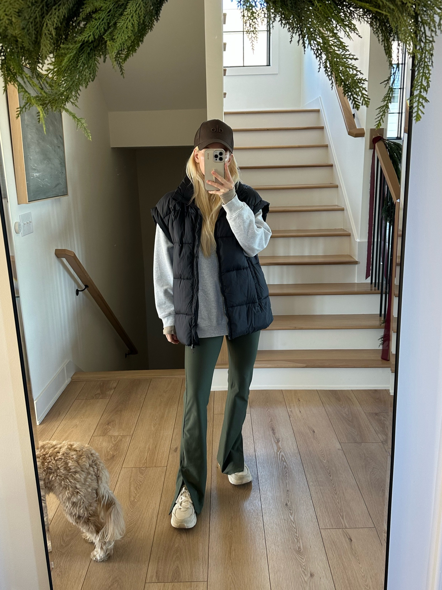 Saturday Morning Casual Look - Wearing a small in crewneck, vest, & pants, shoes run tts! #kathleenpost #walkingoutfit #saturdaymorning

#LTKstyletip #LTKSeasonal