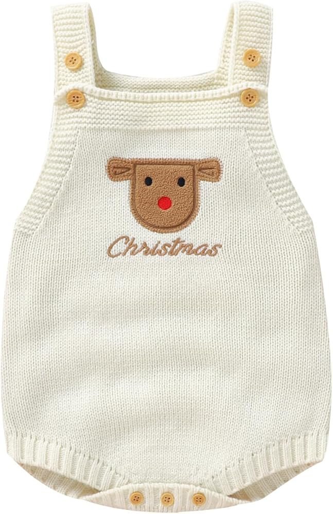 JLKGICF Baby Girl Boy Easter Bunny Romper Sleeveless Knitted Bodysuit Jumpsuit My 1st Easter Outf... | Amazon (US)